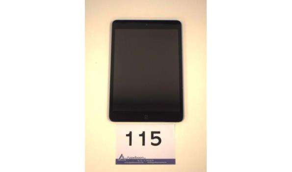 tablet APPLE, type A1455, werking niet gekend, mogelijks icloud locked, zonder kabels